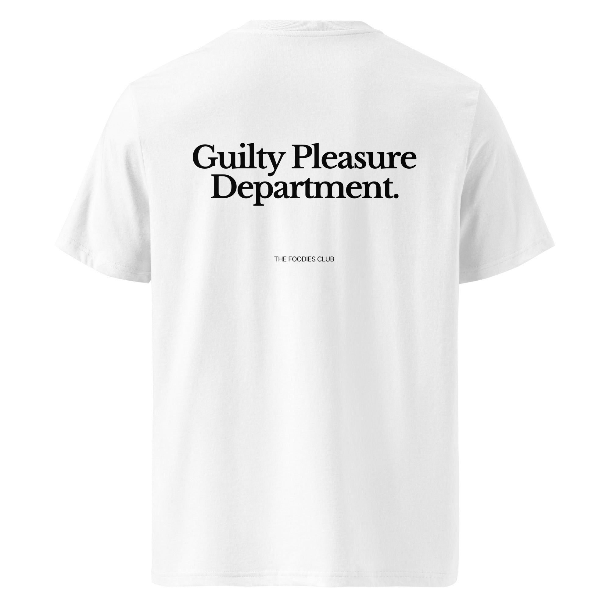 The Foodies Club - Guilty Pleasure Department | T-shirt Light - Foodies Gifts – by The Foodies Club 