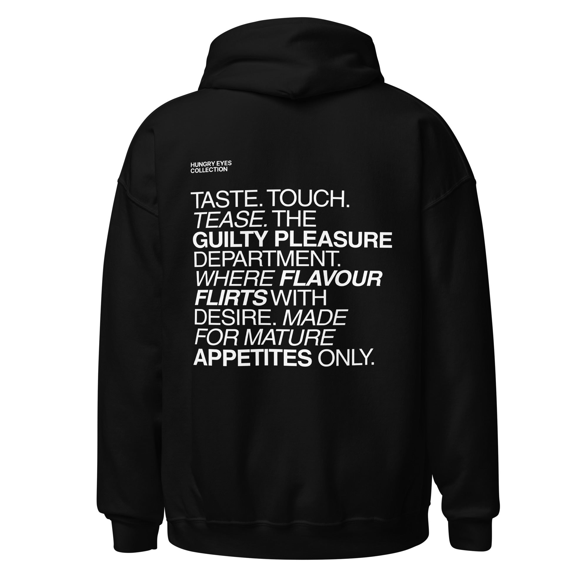 The Foodies Club - Hungry Eyes | Hoodie Dark - Foodies Gifts – by The Foodies Club 