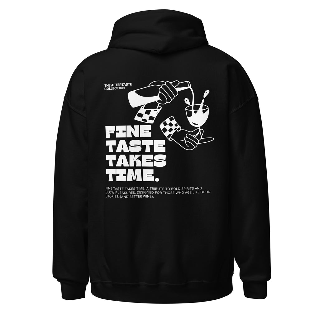 The Aftertaste Collection - Fine taste takes time | Hoodie Dark - Foodies Gifts – by The Foodies Club 
