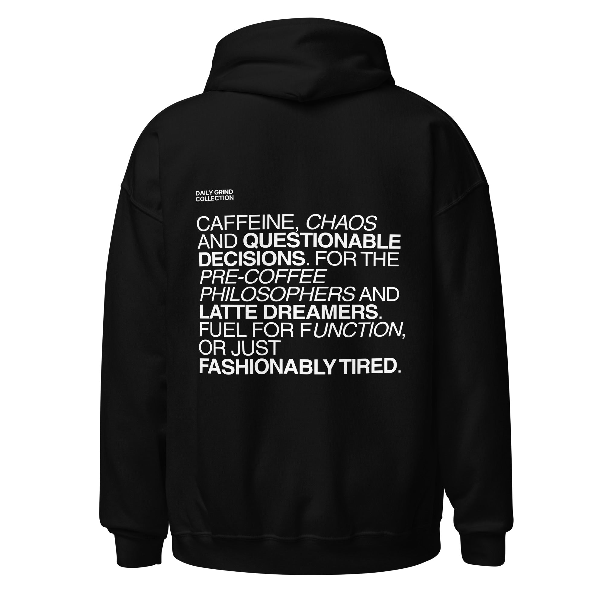 The Foodies Club - Daily Grind | Hoodie Dark - Foodies Gifts – by The Foodies Club 
