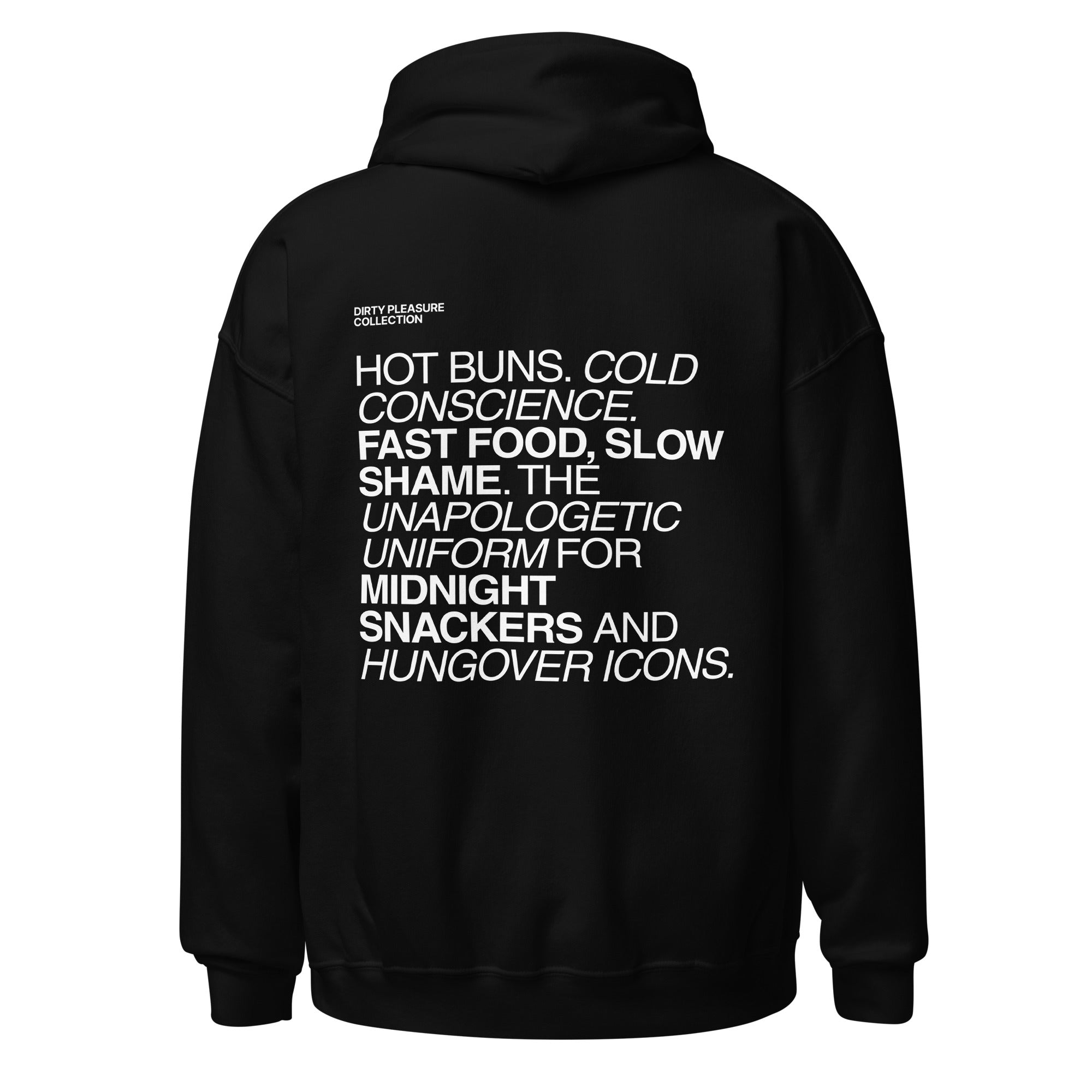 The Foodies Club - Dirty Pleasure | Hoodie Dark - Foodies Gifts – by The Foodies Club 