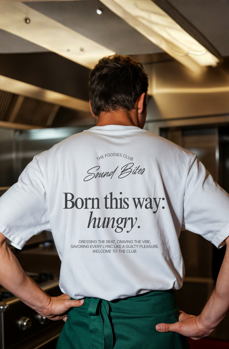 Born this way: hungry | T-shirt Light - Foodies Gifts – by The Foodies Club 