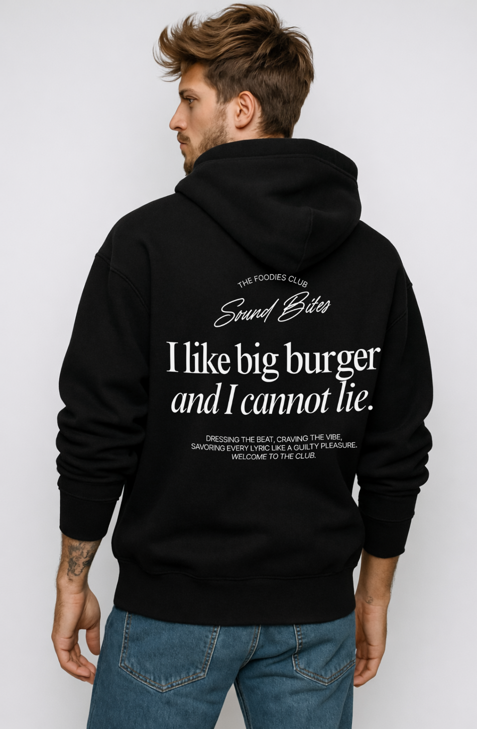 I like big burger and I cannot lie | Hoodie Dark - Foodies Gifts – by The Foodies Club 