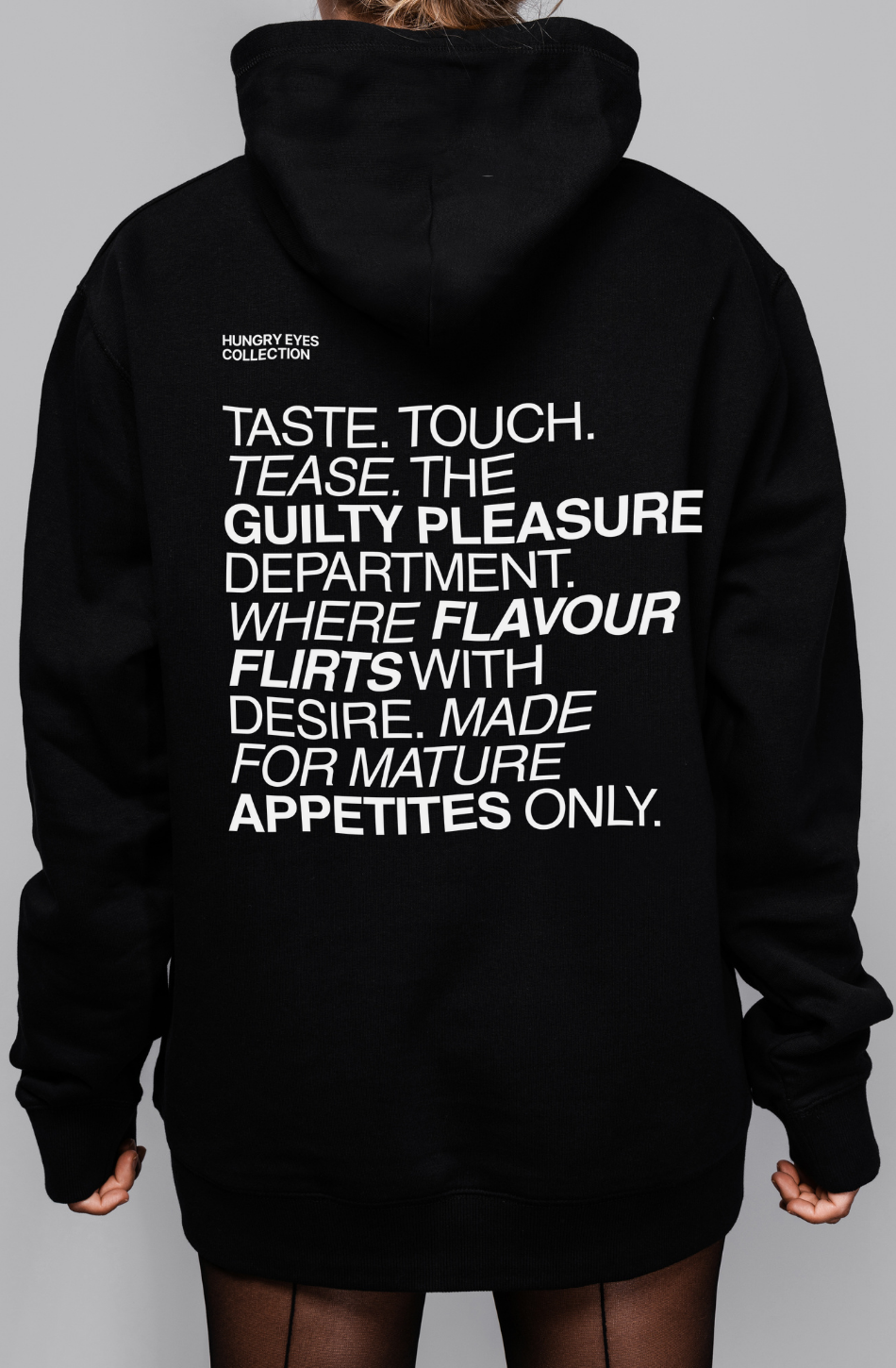 The Foodies Club - Hungry Eyes | Hoodie Dark - Foodies Gifts – by The Foodies Club 