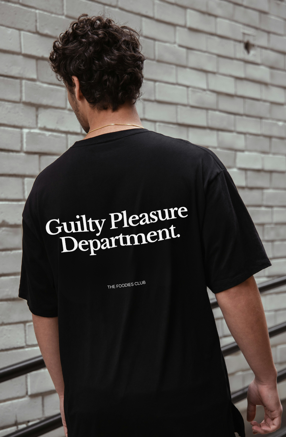 The Foodies Club - Guilty Pleasure Department | T-shirt Dark - Foodies Gifts – by The Foodies Club 