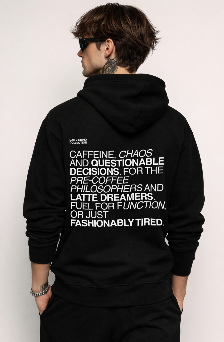 The Foodies Club - Daily Grind | Hoodie Dark - Foodies Gifts – by The Foodies Club 