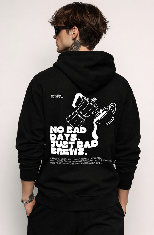 Daily Grind Collection - No bad days, just bad brews | Hoodie Dark - Foodies Gifts – by The Foodies Club 