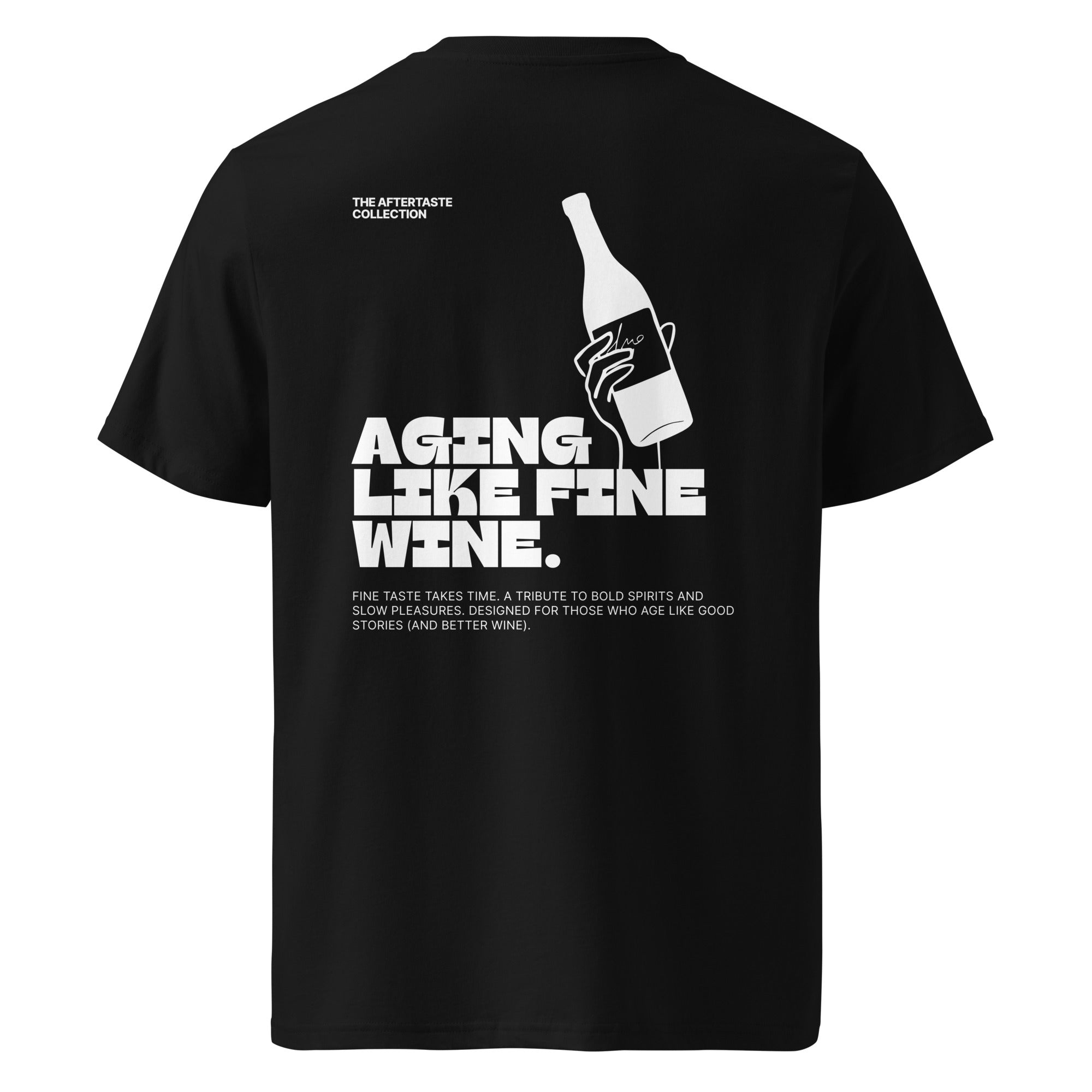 The Aftertaste Collection - Aging like fine wine | T-shirt Dark - Foodies Gifts – by The Foodies Club 