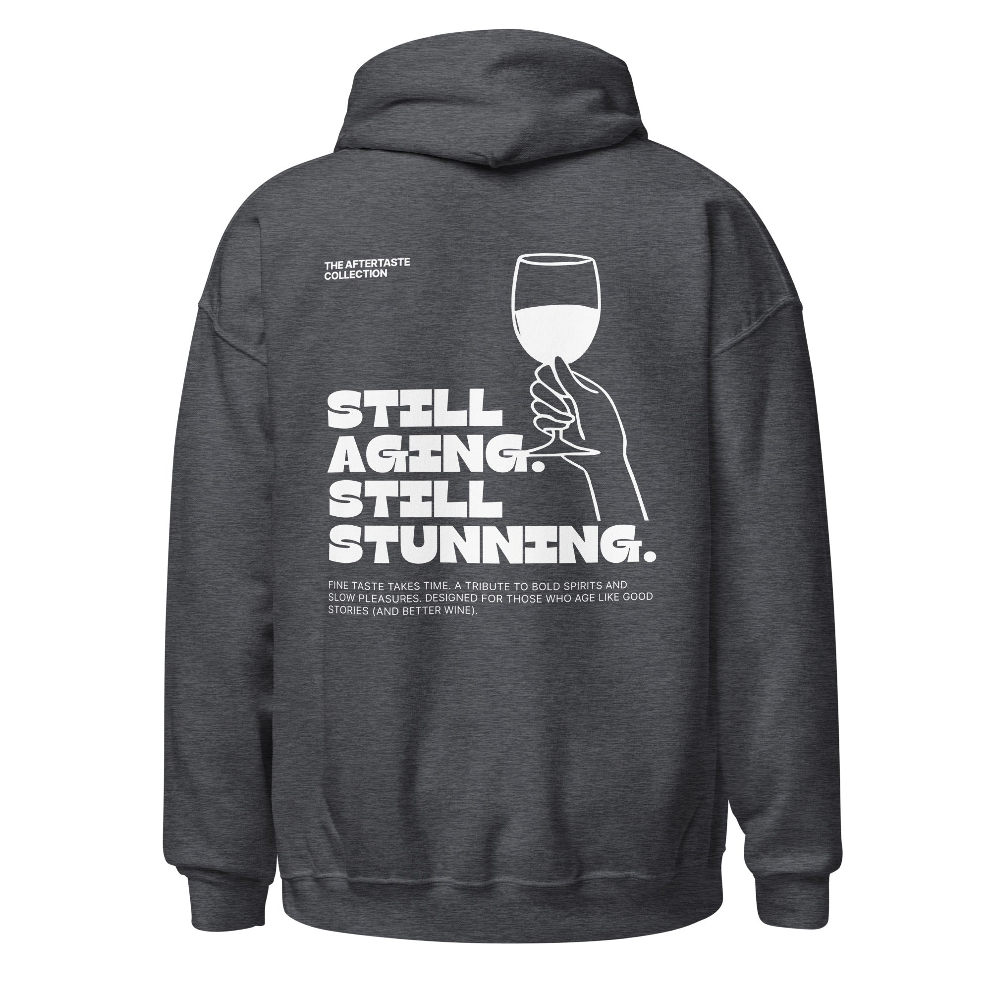 The Aftertaste Collection - Still aging. Still stunning | Hoodie Dark - Foodies Gifts – by The Foodies Club 