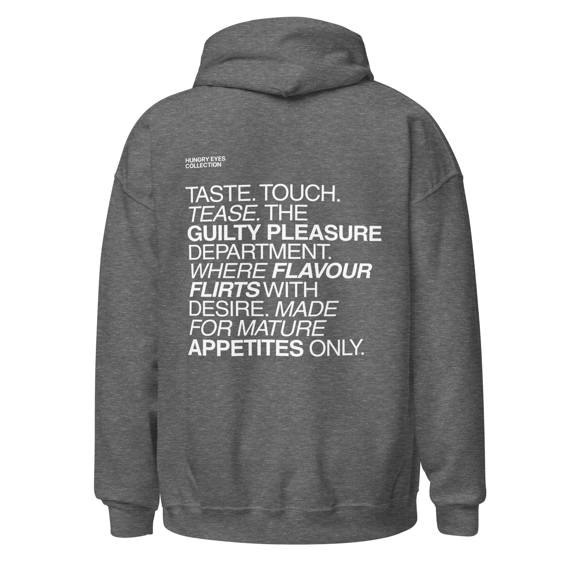 The Foodies Club - Hungry Eyes | Hoodie Dark - Foodies Gifts – by The Foodies Club 