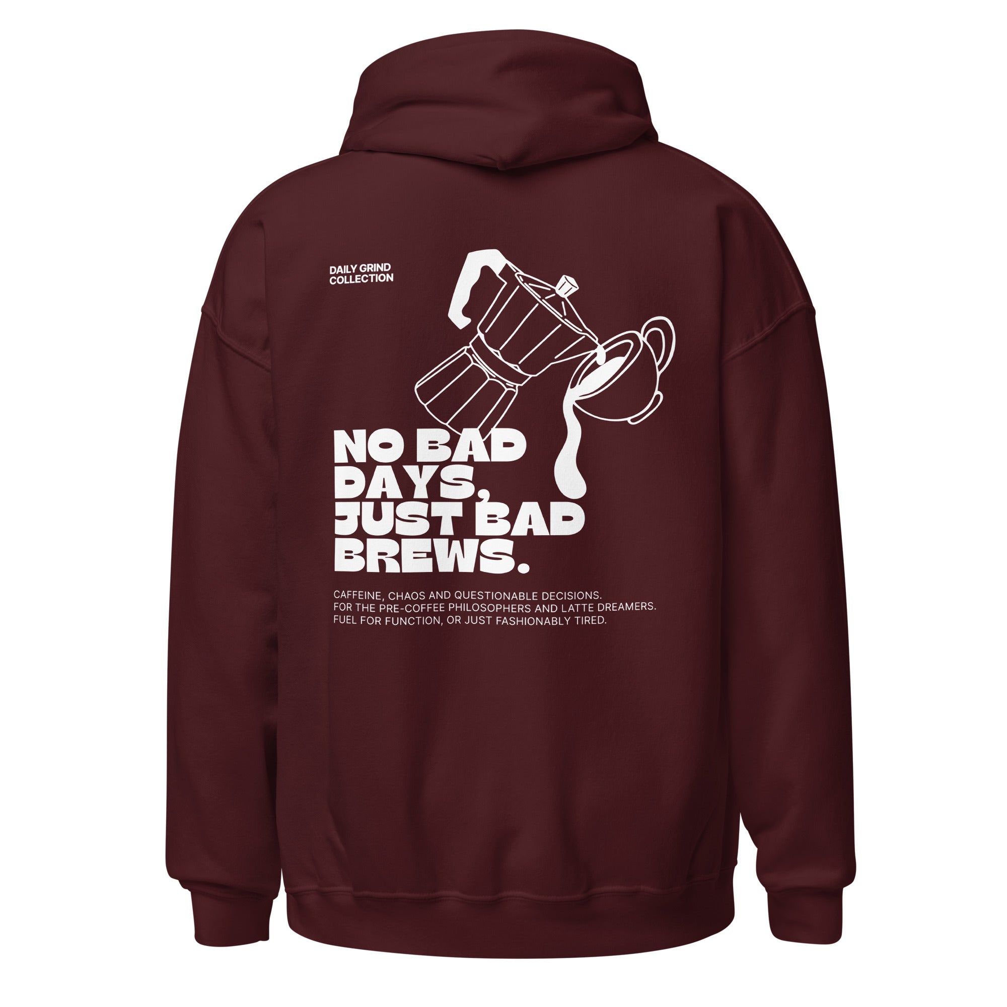 Daily Grind Collection - No bad days, just bad brews | Hoodie Dark - Foodies Gifts – by The Foodies Club 