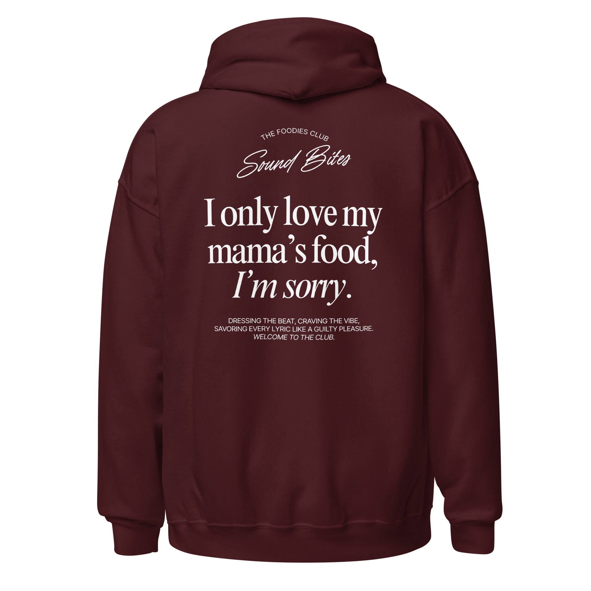 I only love my mama's food | Hoodie Dark - Foodies Gifts – by The Foodies Club 