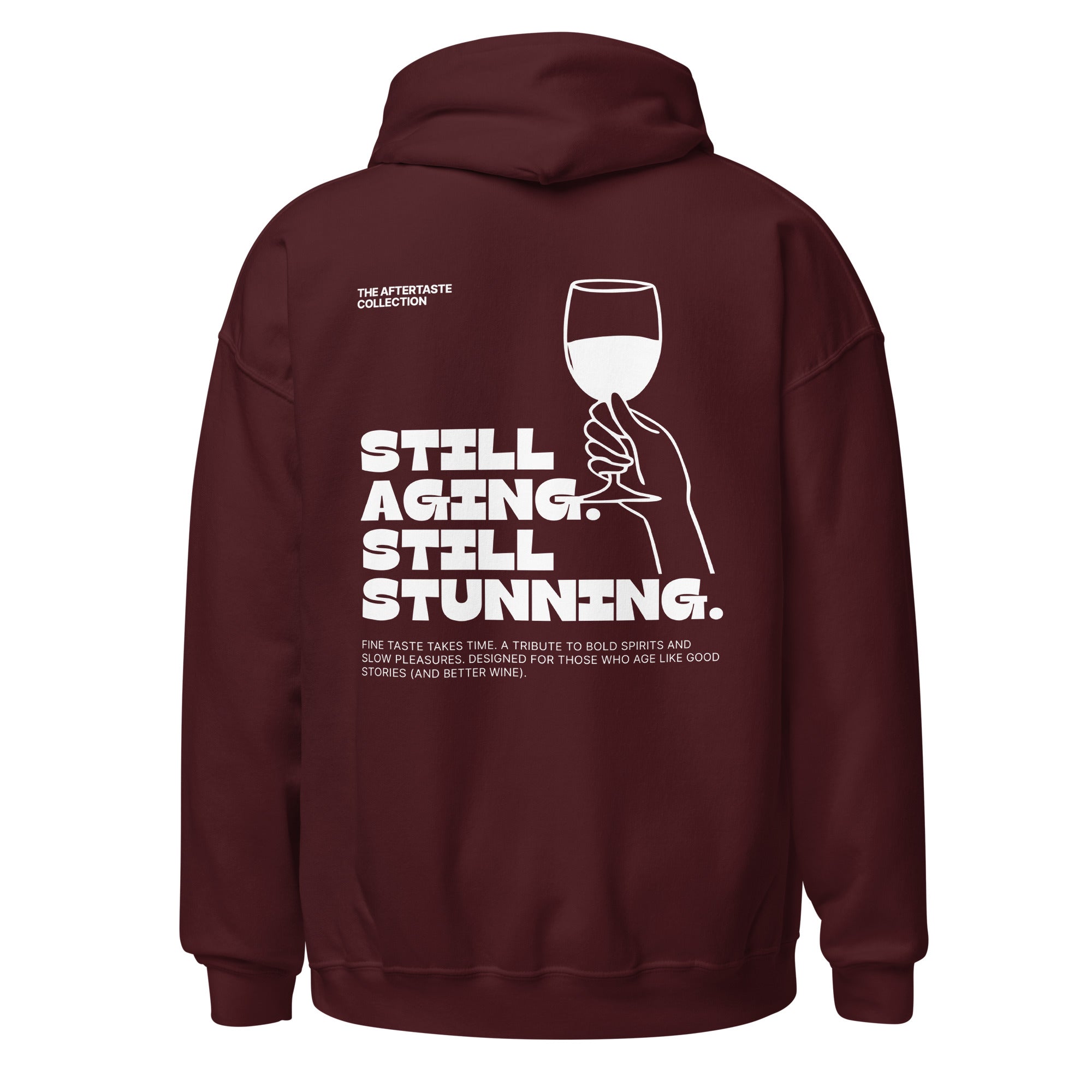The Aftertaste Collection - Still aging. Still stunning | Hoodie Dark - Foodies Gifts – by The Foodies Club 