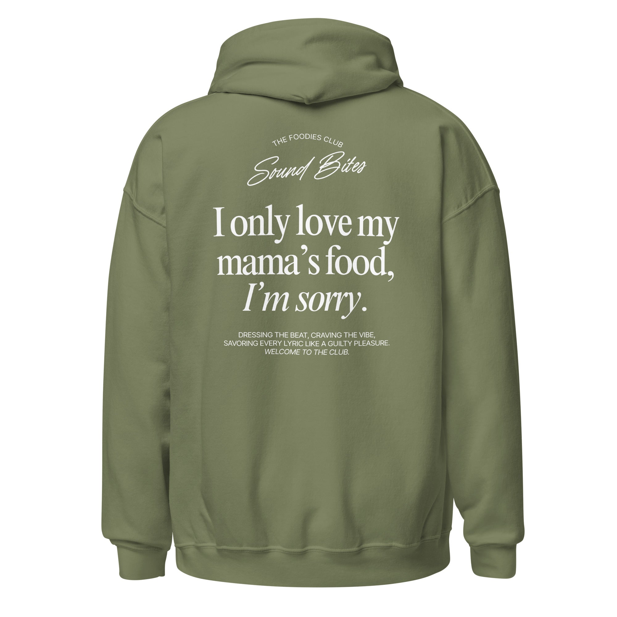 I only love my mama's food | Hoodie Dark - Foodies Gifts – by The Foodies Club 