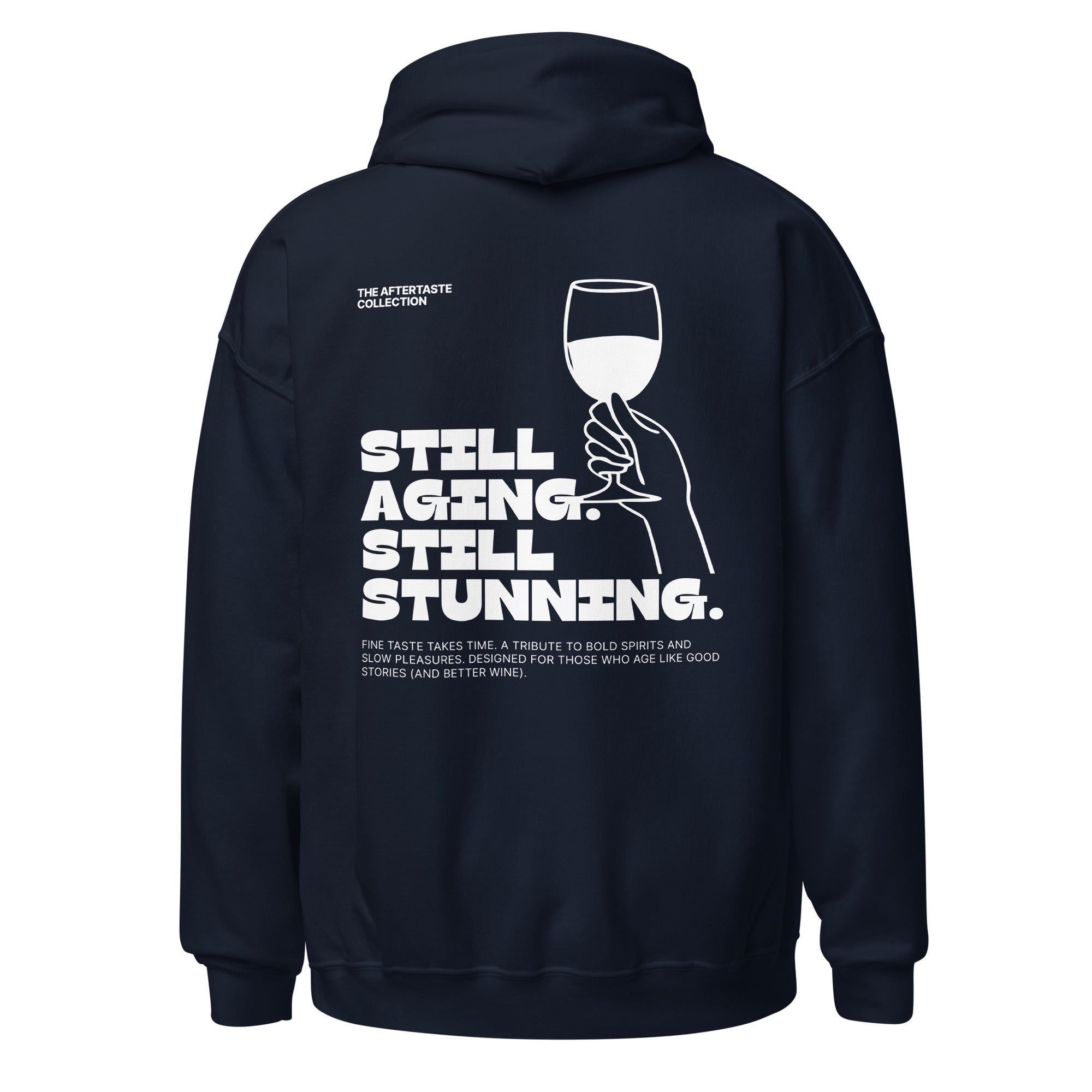 The Aftertaste Collection - Still aging. Still stunning | Hoodie Dark - Foodies Gifts – by The Foodies Club 
