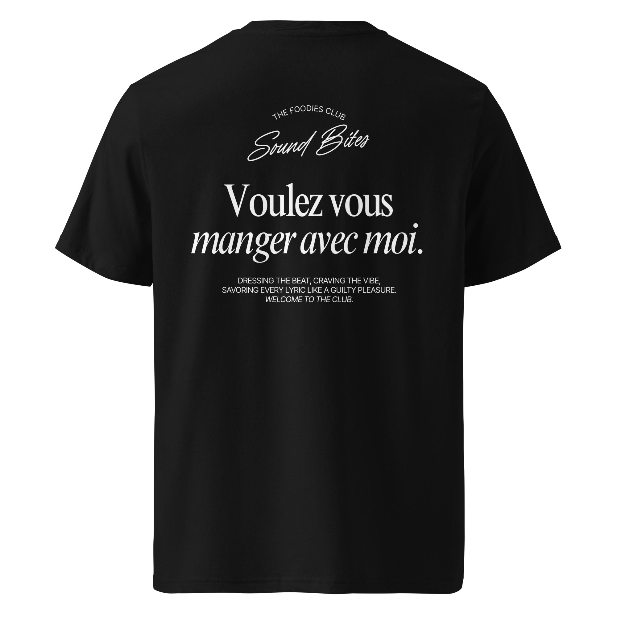 Voulez vous manger avec moi | T-shirt Dark - Foodies Gifts – by The Foodies Club 