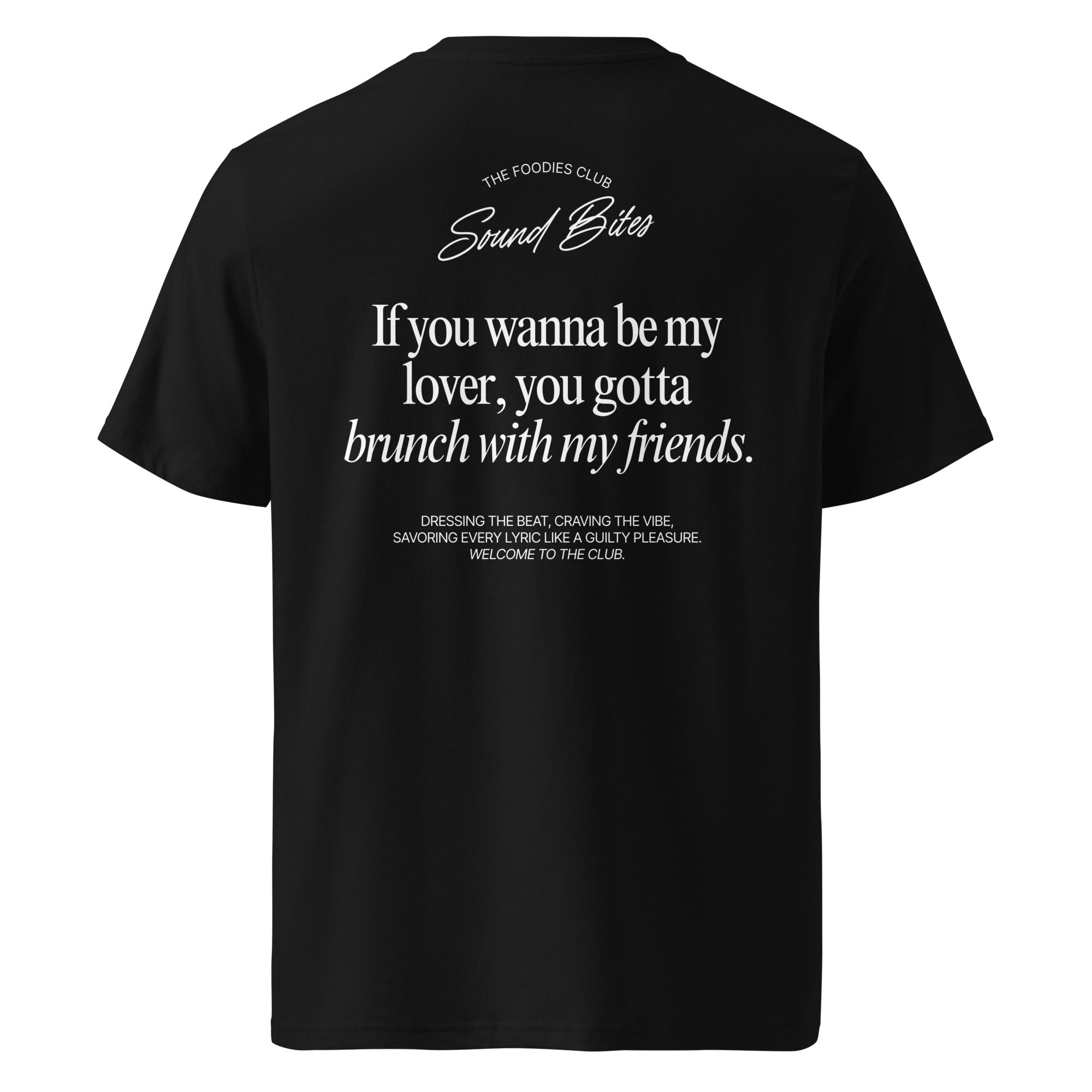 If you wanna be my lover | T-shirt Dark - Foodies Gifts – by The Foodies Club 
