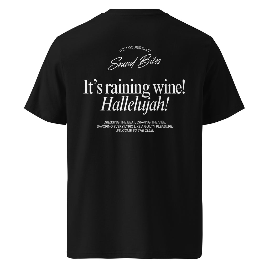 It's raining wine! | T-shirt Dark - Foodies Gifts – by The Foodies Club 