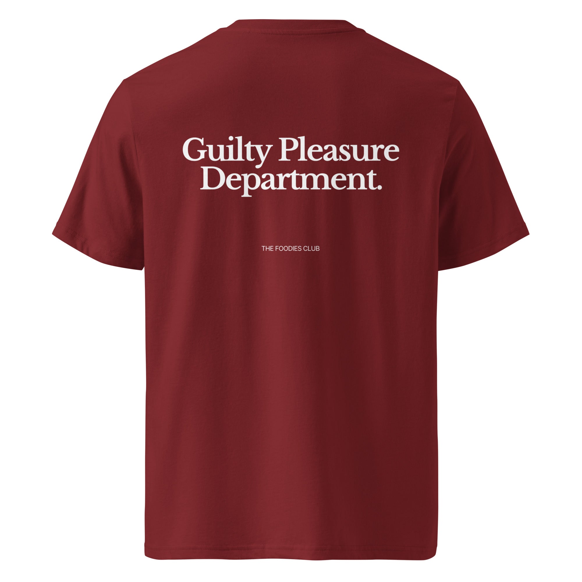 The Foodies Club - Guilty Pleasure Department | T-shirt Dark - Foodies Gifts – by The Foodies Club 