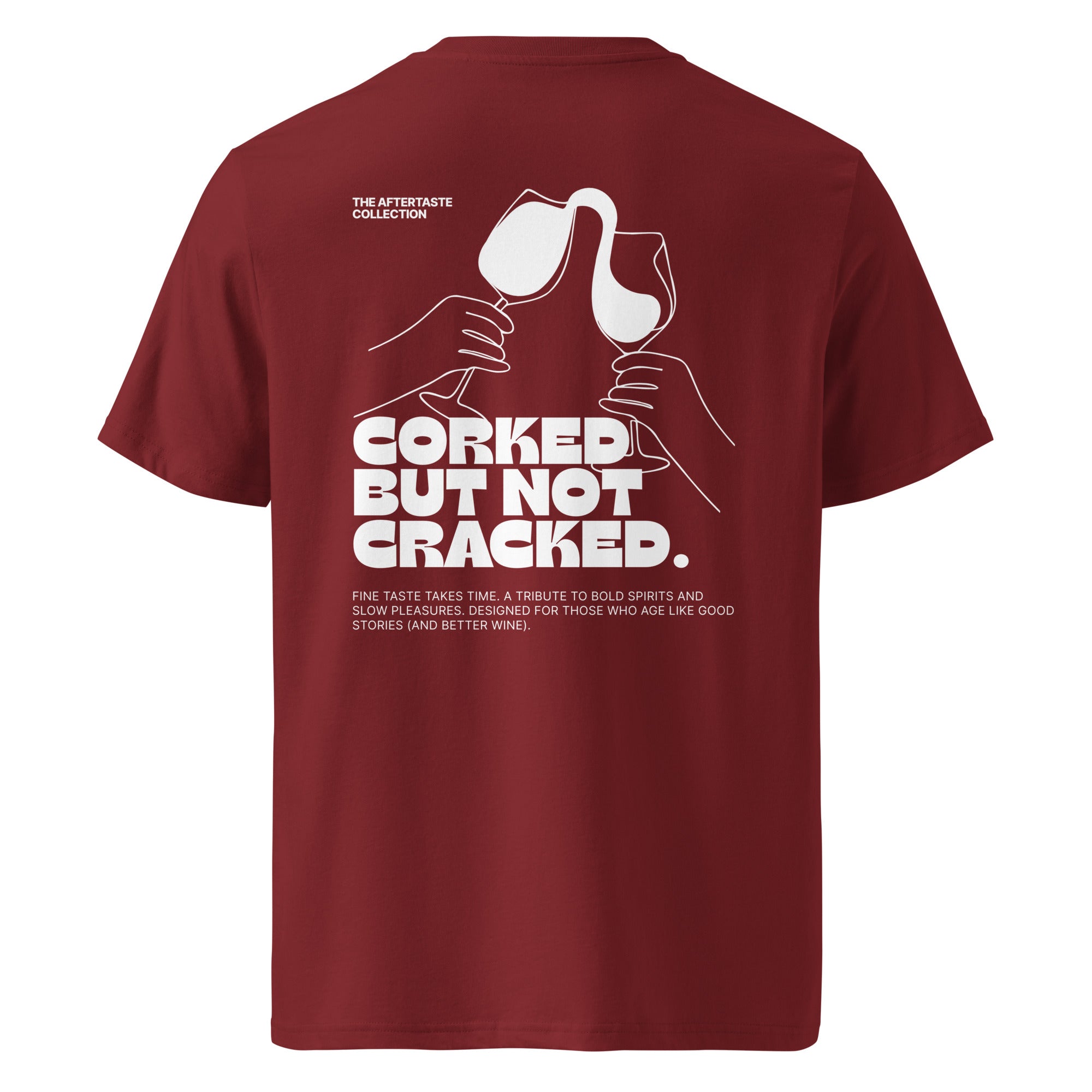 The Aftertaste Collection - Corked but not cracked | T-shirt Dark - Foodies Gifts – by The Foodies Club 