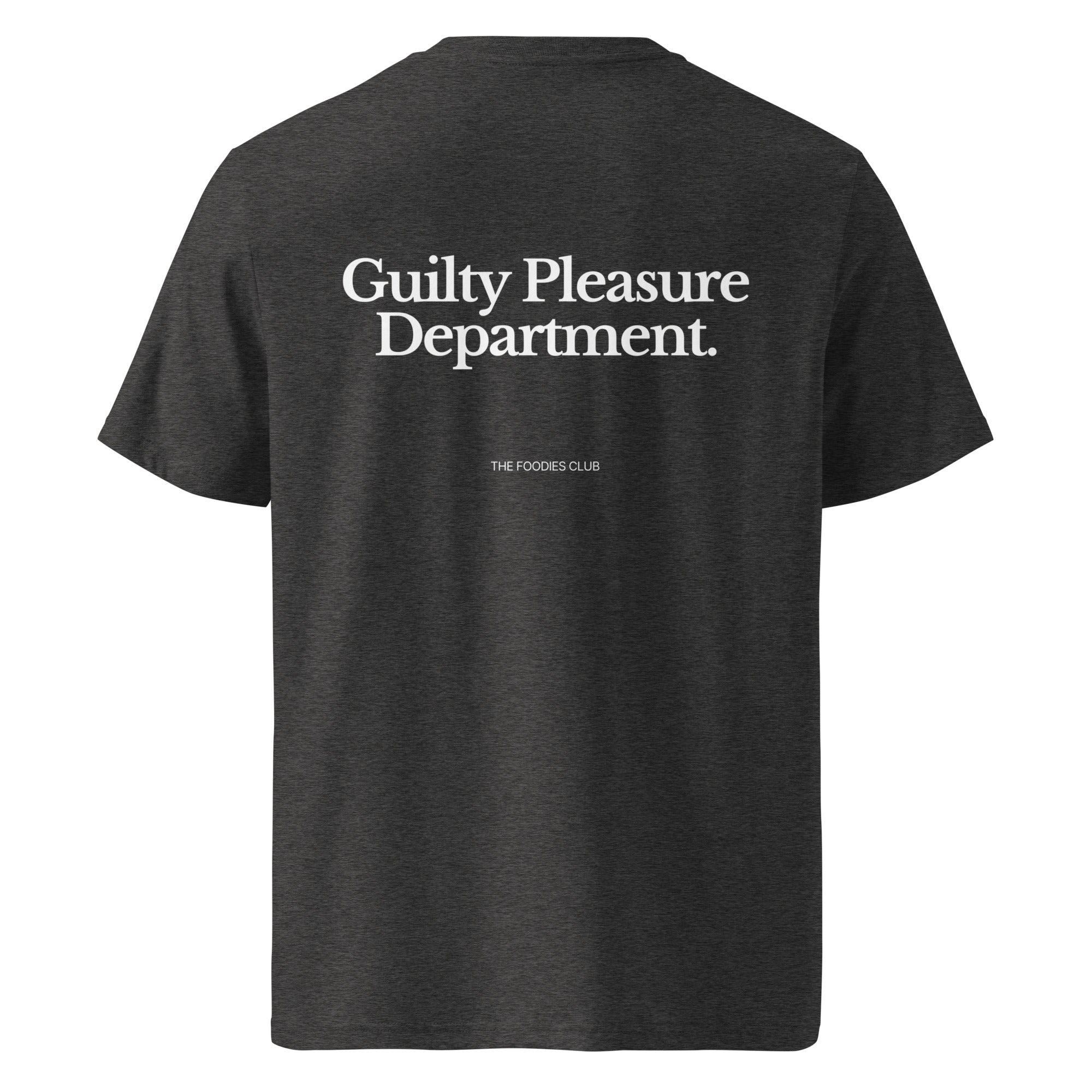 The Foodies Club - Guilty Pleasure Department | T-shirt Dark - Foodies Gifts – by The Foodies Club 