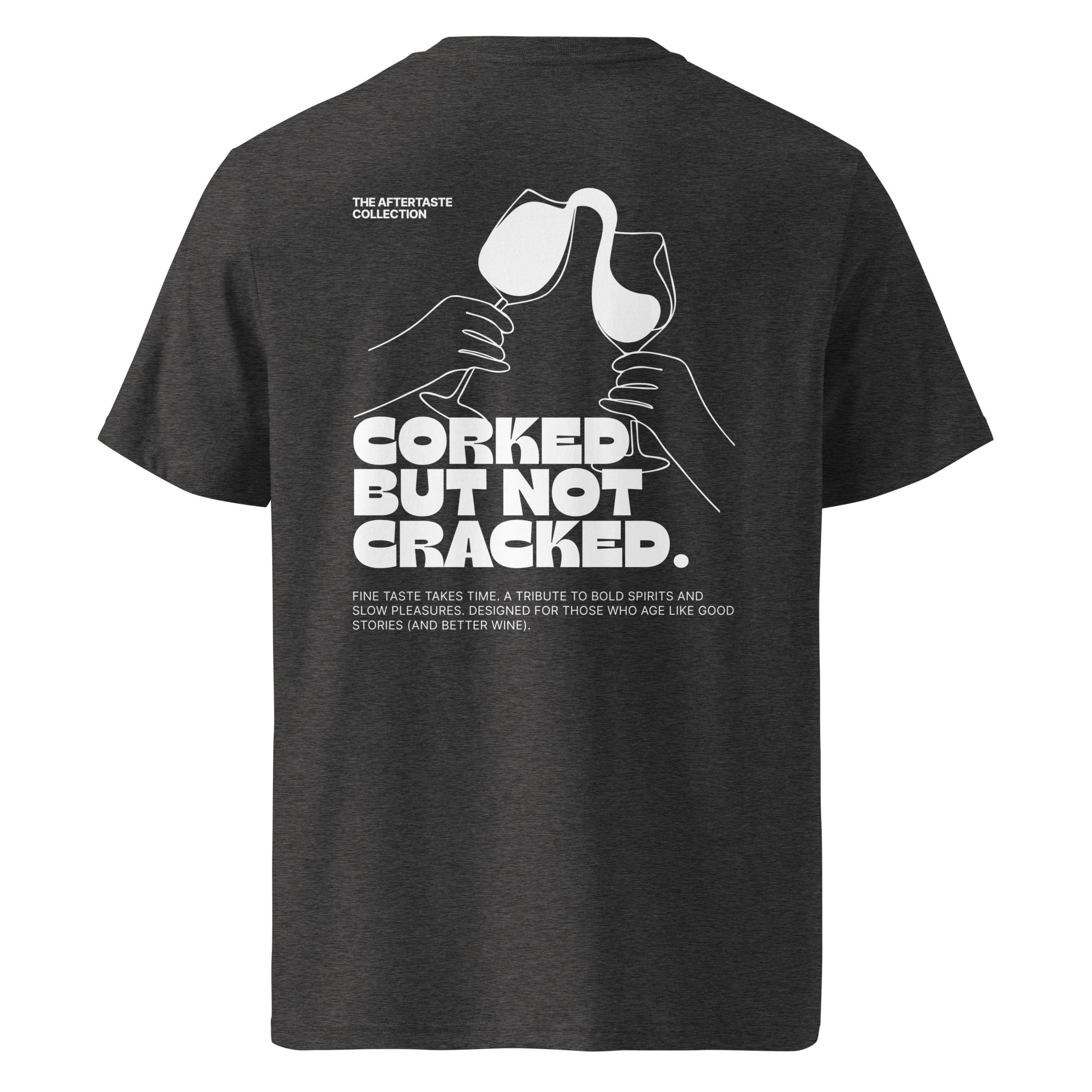 The Aftertaste Collection - Corked but not cracked | T-shirt Dark - Foodies Gifts – by The Foodies Club 