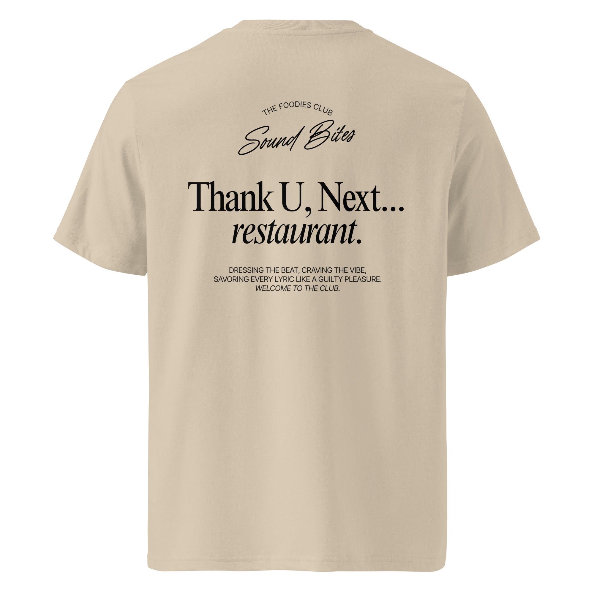 Thank U, Next...restaurant | T-shirt Light - Foodies Gifts – by The Foodies Club 