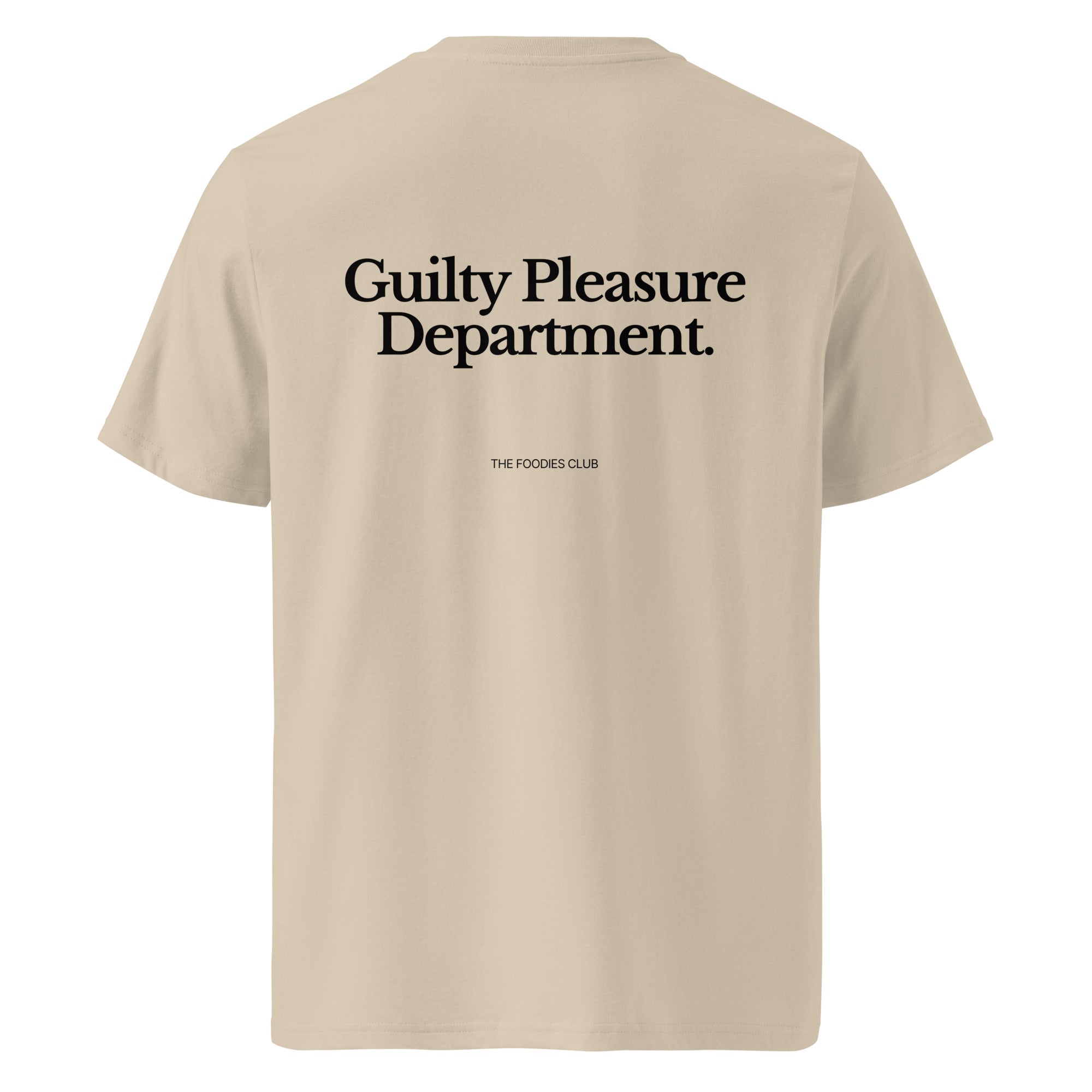 The Foodies Club - Guilty Pleasure Department | T-shirt Light - Foodies Gifts – by The Foodies Club 