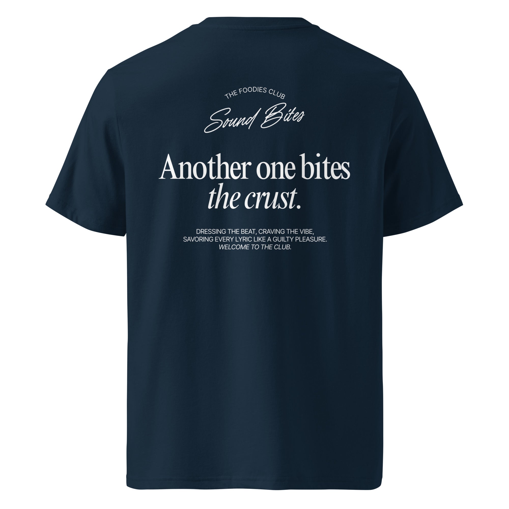 Another one bites the crust | T-shirt Dark - Foodies Gifts – by The Foodies Club 
