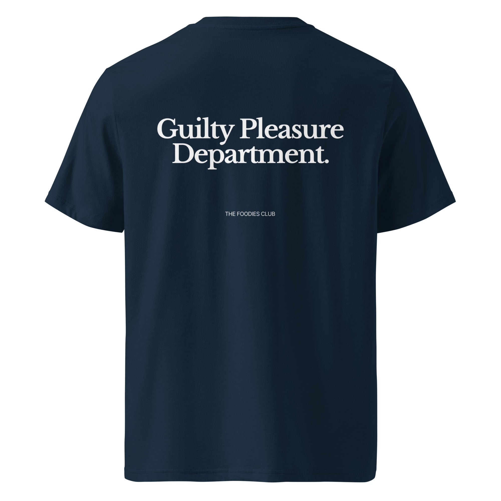 The Foodies Club - Guilty Pleasure Department | T-shirt Dark - Foodies Gifts – by The Foodies Club 
