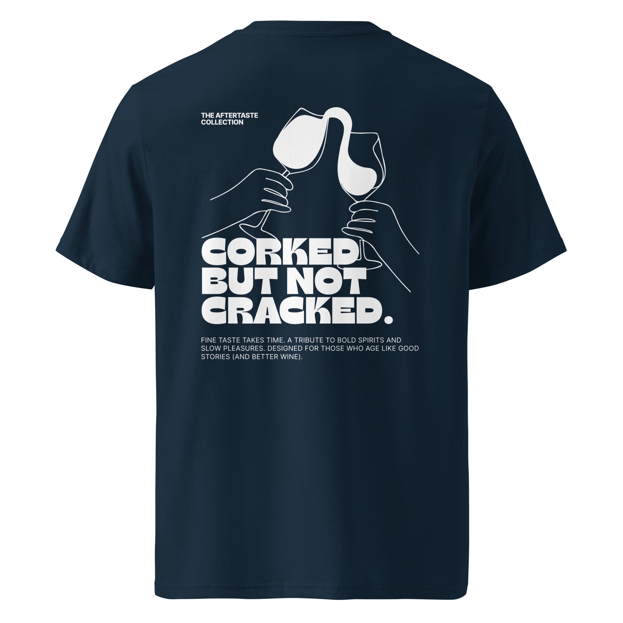 The Aftertaste Collection - Corked but not cracked | T-shirt Dark - Foodies Gifts – by The Foodies Club 