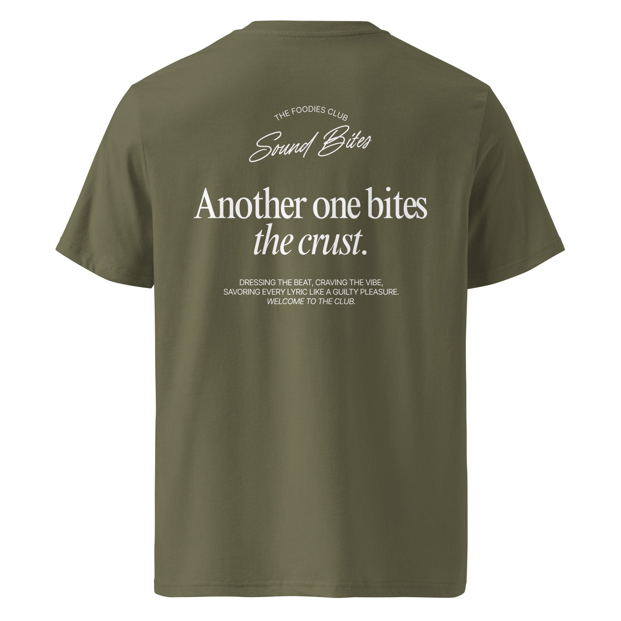 Another one bites the crust | T-shirt Dark - Foodies Gifts – by The Foodies Club 