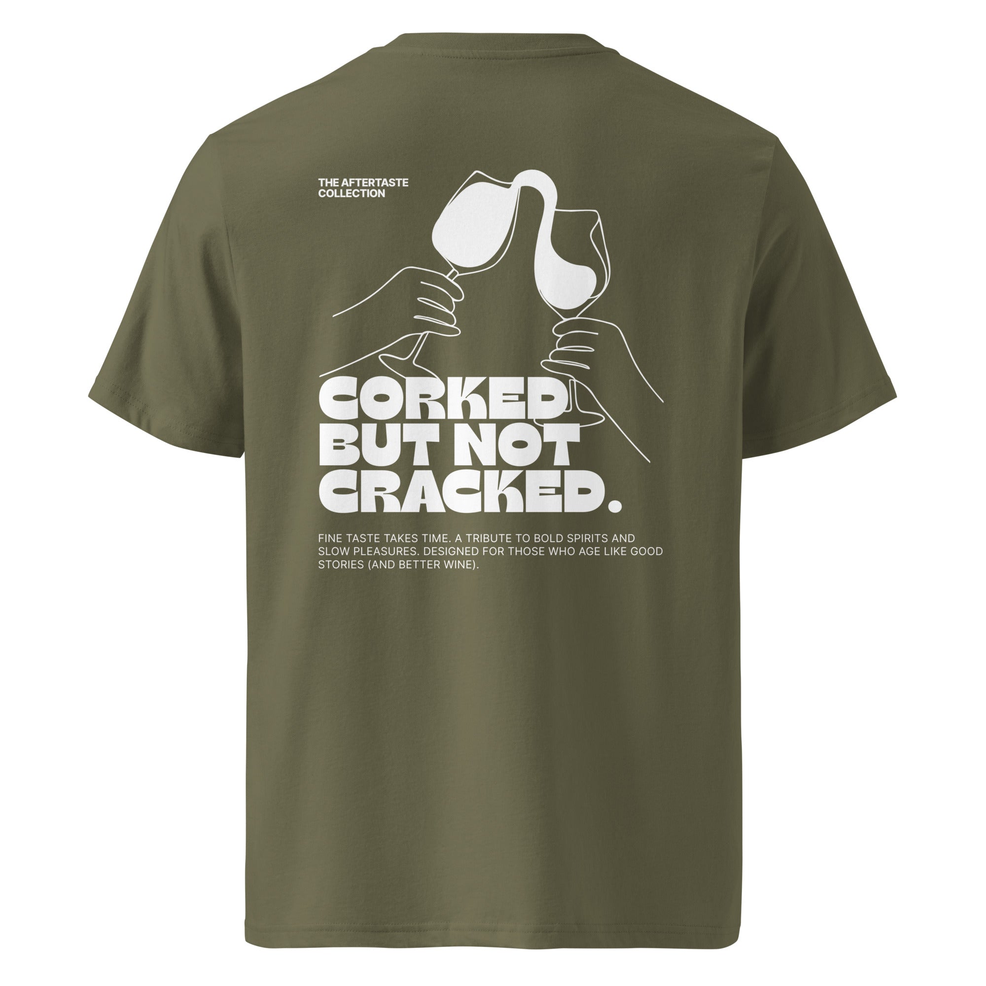 The Aftertaste Collection - Corked but not cracked | T-shirt Dark - Foodies Gifts – by The Foodies Club 