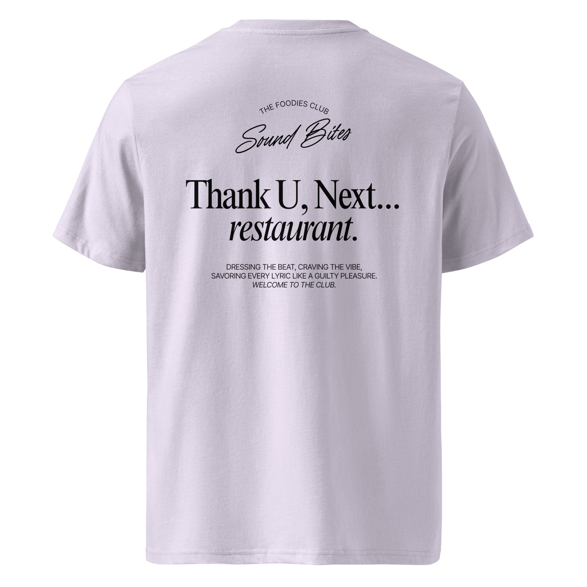 Thank U, Next...restaurant | T-shirt Light - Foodies Gifts – by The Foodies Club 
