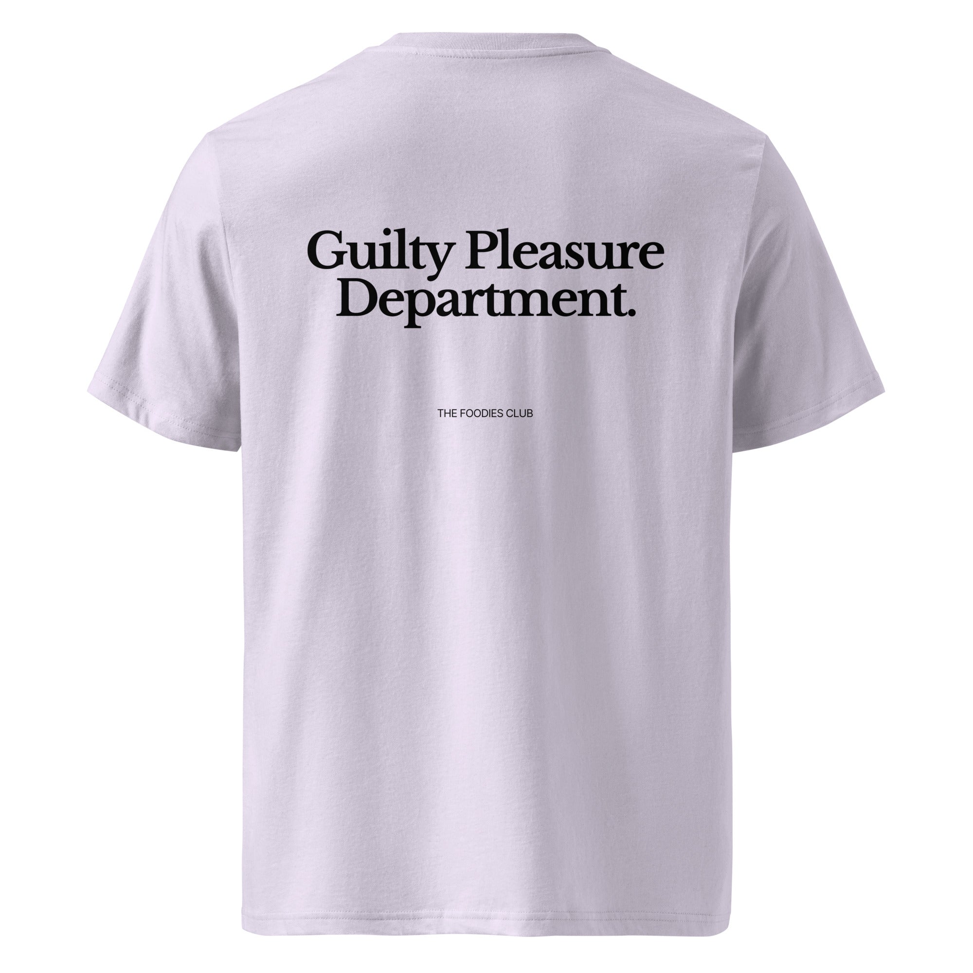 The Foodies Club - Guilty Pleasure Department | T-shirt Light - Foodies Gifts – by The Foodies Club 